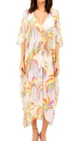 L'AGENT BY AGENT PROVOCATEUR HOLLY TROPICAL BEACH COVER UP GOWN ONE SIZE BNWT