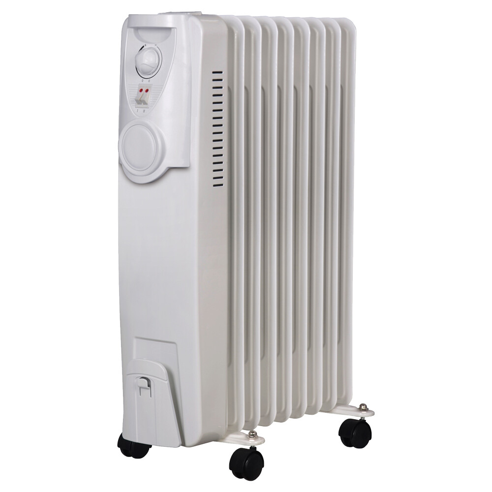 Heller HOCH9 2000W Electric Portable 9 Fin Oil Heater/Column/Castor Wheels  White 9312737101334 | eBay