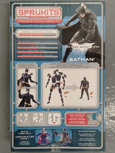 2 SPRUKITS Model Kits Dark Knight Rises Batman & Heath Ledger Joker NEW NOS NIB - Picture 3 of 19