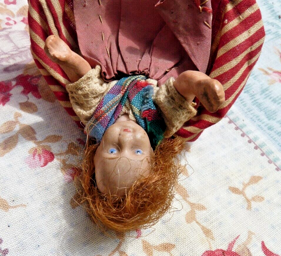 Poupée Ancienne La Petite Française - BISCUIT - 1900 - Taille 20 Cm