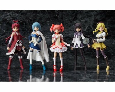 Figma Puella Magi Madoka Magica 6 Pieces Set Madoka Mami Sayaka