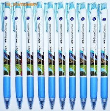 New Model 10 X FABER-CASTELL GRIP-X7 RETRACTABLE BALL POINT PEN BIRO 0.7mm.