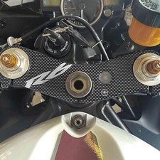 ADESIVO 3D compatibile per MOTO YAMAHA R6 2006-2015 PROTEZIONE PIASTRA FORCELLA