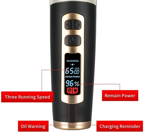 Dog Grooming Clippers Pet Cat Kit Cordless Low Noise Low Vibration LED Screen AU - Picture 11 of 12