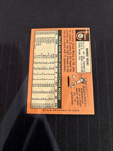 1969 Topps #502 Minnie Rojas - Picture 4 of 6