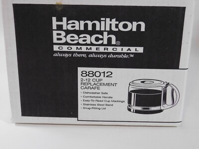Hamilton Beach Commercial 2-12 Cup Replacement Carafe - New