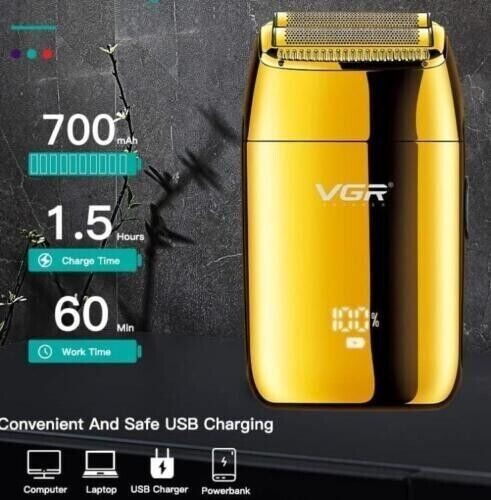 VGR V-399 Shaver Professionale a Lamina per Barba e Capelli - 4