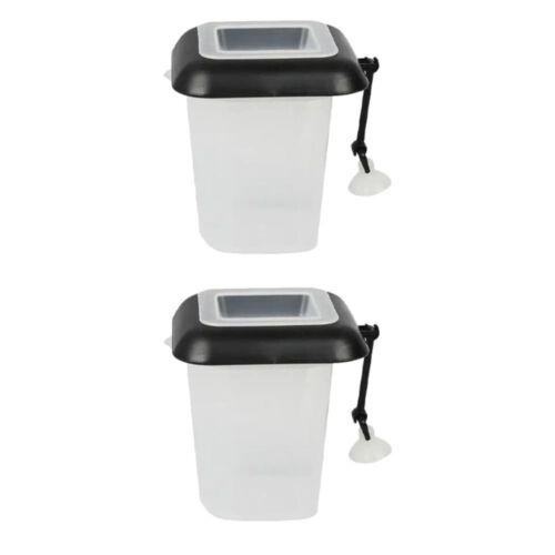 2 Pcs Feeding Cups Fish Tank Feeder Food Pet Containers Betta - Picture 1 of 12