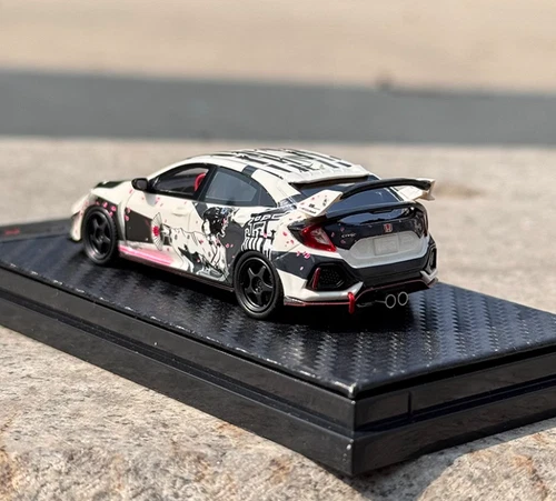 YM MODEL 1:64 CIVIC Type R FK8 copertura trasparente resina modellino auto - Foto 4 di 8