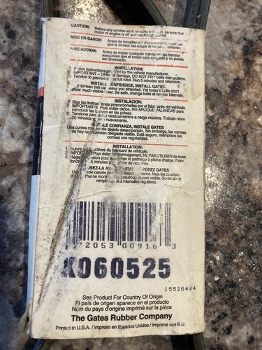 Serpentine Belt-Premium OE Micro-V Belt Gates K060525 - Foto 3 di 4