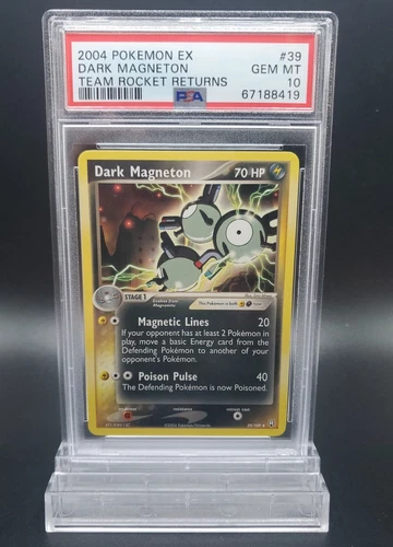 2004 Pokemon EX Team Rocket Returns #39 Dark Magneton PSA 10 Gem Mint Rare
