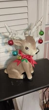BETHANY LOWE- ORNAMENTAL REINDEER PAPER PULP FIGURINE-NEW-2024