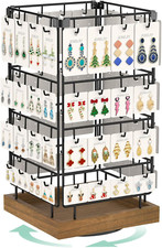 Rotating Earring Display Holder Stand for Vendors Events Selling, Large Capacity