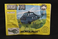 Über MONTAPLEX Serie 600 HUBSCHRAUBER Sikorsky H-34A Spielzeug um 1970er Jahr...
