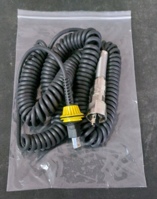 für Cognex DataMan 8x00, Spiralkabel, Ethernet 4m Bajonettverschluss mit Zugentl