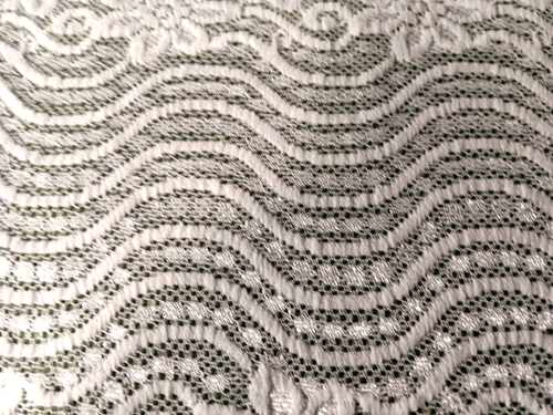 Stretch Blumenmuster Spitzenborte zart weiß 9,5" Zum Selbermachen Handwerk Dessous Hochzeit - BTY - Bild 2 von 8