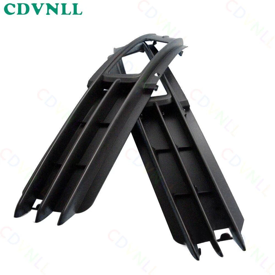 For Audi A6 C6 A6 Quattro 2009-2011 Front Bumper Fog Light Lamp Cover Bezel Set Foto 3 de 4