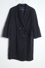 Julius Womens Vintage Wool + Cashmere Coat - Navy - Size 16 (v-v7)missing Button
