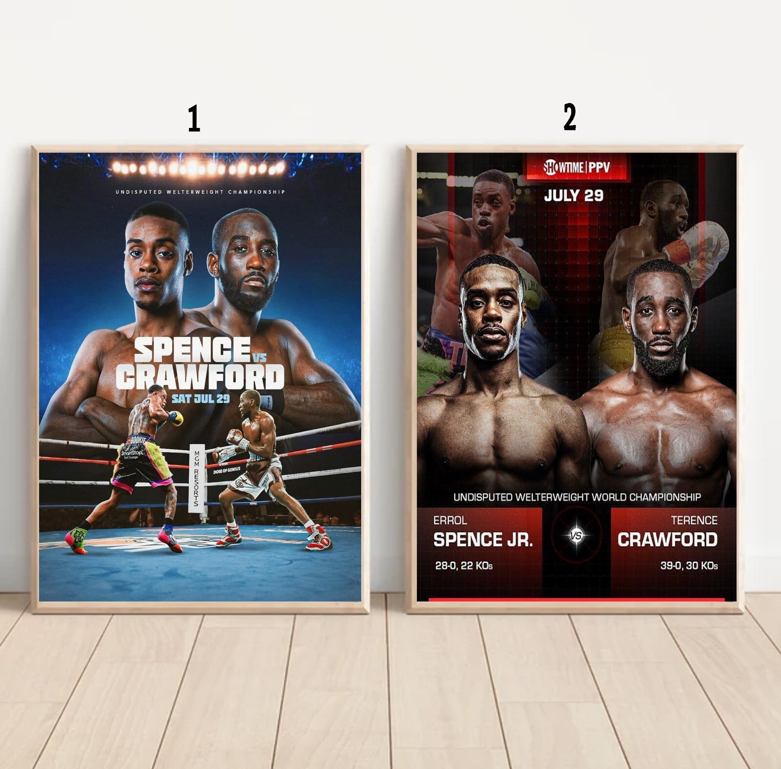 Custom Errol Spence Jr Vs Terence Crawford July 29 2023 Poster EBay