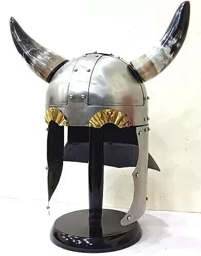 Viking Helmet with Horns Medieval King Armor Halloween Designed