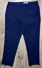 Women's Everlane Navy Blue Dress Pants Trousers Career Size 12 Cropped Tapered