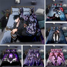 Solo Leveling 3D Duvet Cover Sung Jin Woo Bedding Set Pillowcase Quilt 2/3pcs
