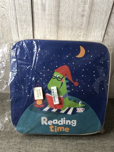 Toddler Booster Seat for Dining Table Cushion Reading Time Stars Moon w/ Straps