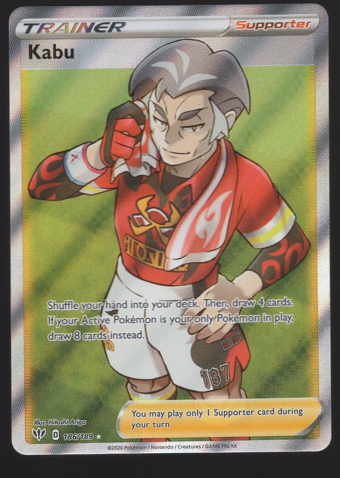 Kabu 186/189 Ultra Rare Pokemon Darkness Ablaze NM