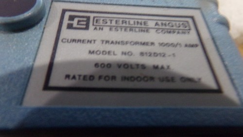 Esterline Angus Model: 812D13 Current Transformer Clamp. 1.5 Ohms, 600V.  - Picture 2 of 2