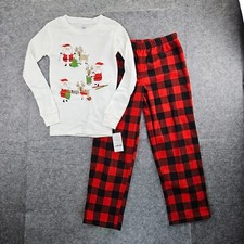 Carter's 2-Piece Unisex girls, boys, Santa Christmas PJs Pajama Set 12 mos or 8