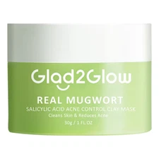Glad2Glow Mugwort Salicylic acid Clay Mask Face Cleansing 30gr