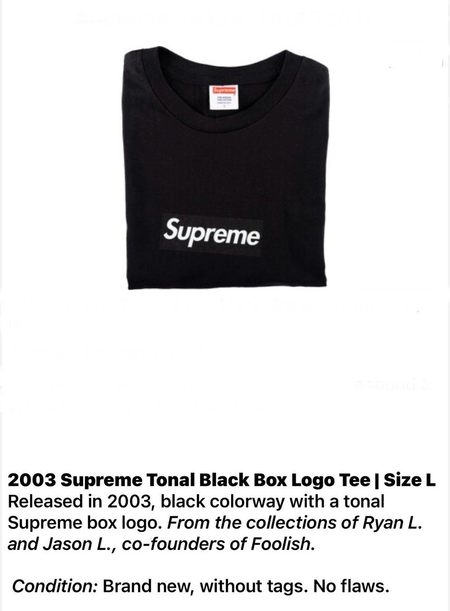 Supreme ブラック ボックスロゴ Supreme Futura Box Logo Tee Black Men's - SS24 - US