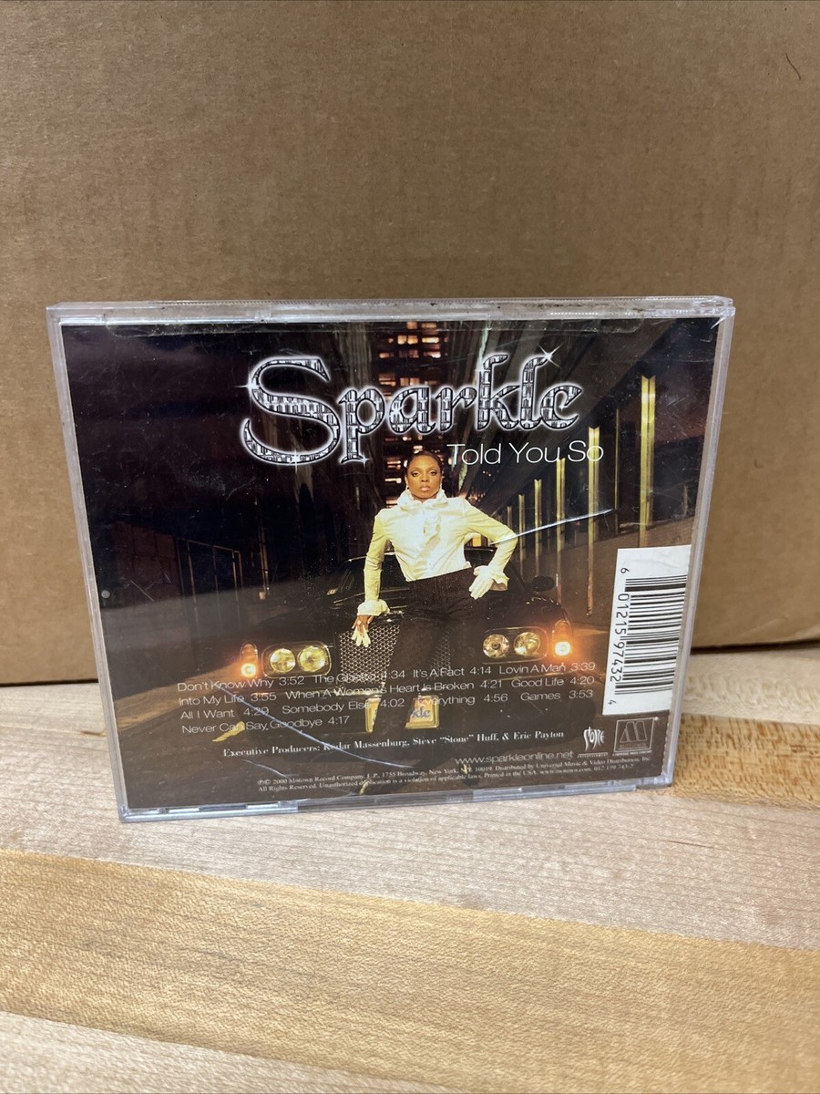Sparkle - Told You So (CD, 2000, Motown) Steve Stone Huff - Motown