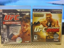 UFC Undisputed 2009 & 2010 PS3 (PlayStation 3 Video Games) Complete With Manuals