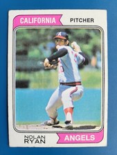 Nolan Ryan 1974 TOPPS BASE SET #20 LOS ANGELES ANGELS!