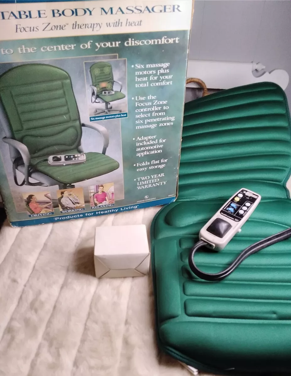 Health O Meter - Portable Body Massager Focus Zone Therapy w/Heat - WORKS  GREAT