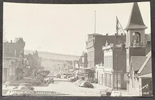 LEADVILLE CO-REAL PHOTO POSTCARD RPPC-HARRISON AVE. LOOKING SOUTH-SANBORN PHOTO