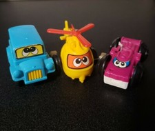 Vintage TOMY Lot of 3 Wind Up Toys- 3 Vehicles display only