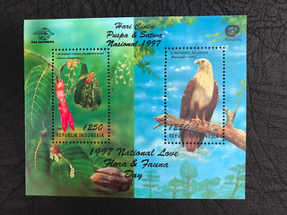 INDONESIA BIRDS 1997 mnh SHEETLET Mi Block 124