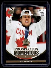 2023-24 Team Canada Juniors Prospectus Momentous Gold Zach Dean 69/99 #PM-14