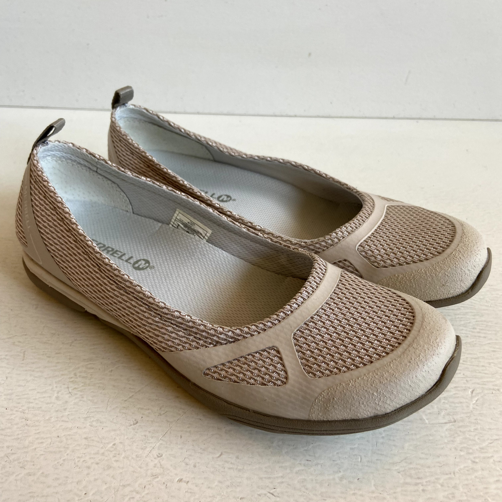 Merrell Ceylon Sport Ballet Flats Womens Taupe Slip On Casual