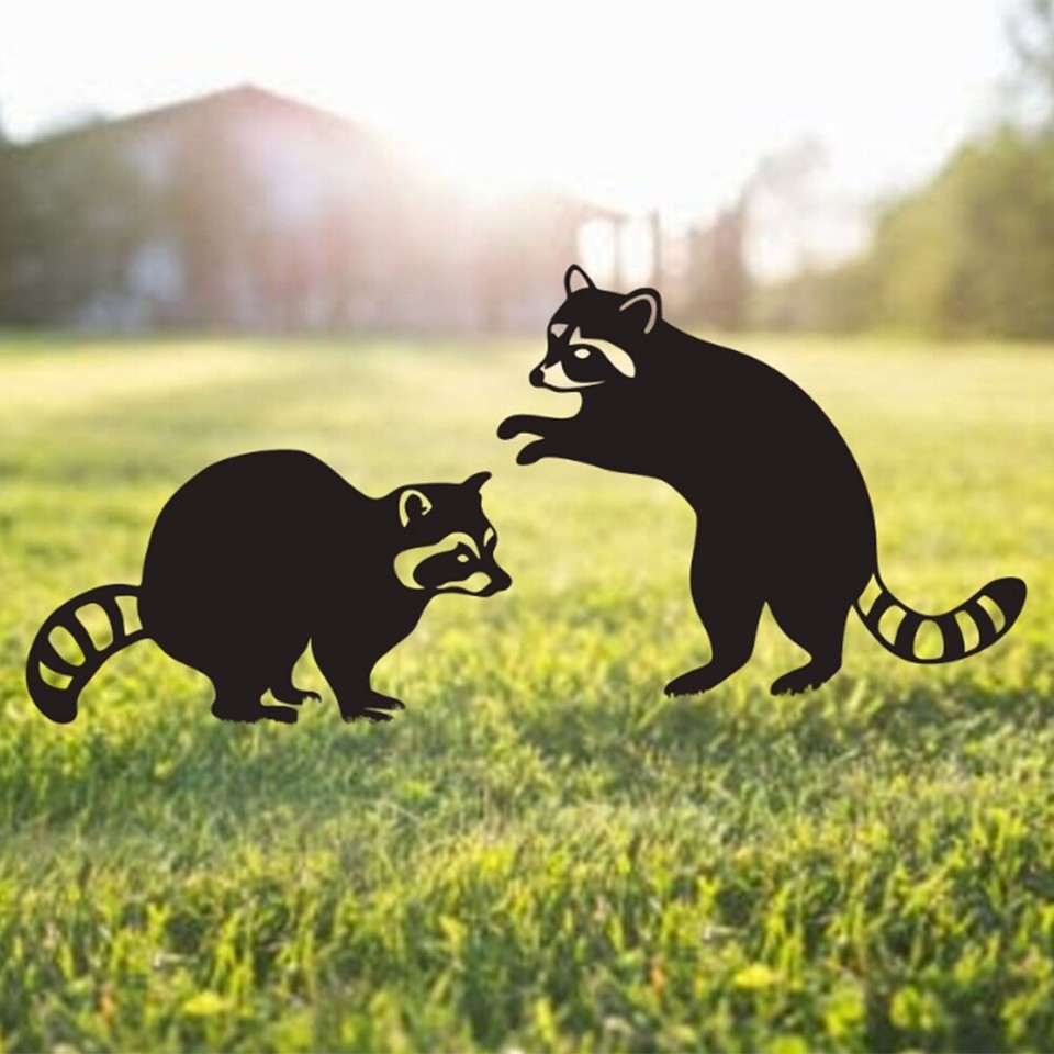 Enjeux de Statues de Jardin D'Animaux en Métal, Piquets de Jardin