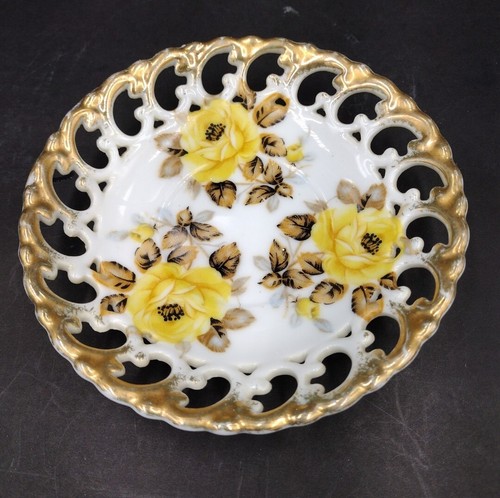 Yellow Roses China Display Saucer - Picture 6 of 11