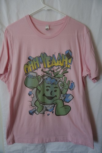 VINTAGE - CANVAS - KOOL AID "OHH YEAAH!!" - MEN'S T-SHIRT - SIZE LARGE - VG COND - Picture 3 of 16