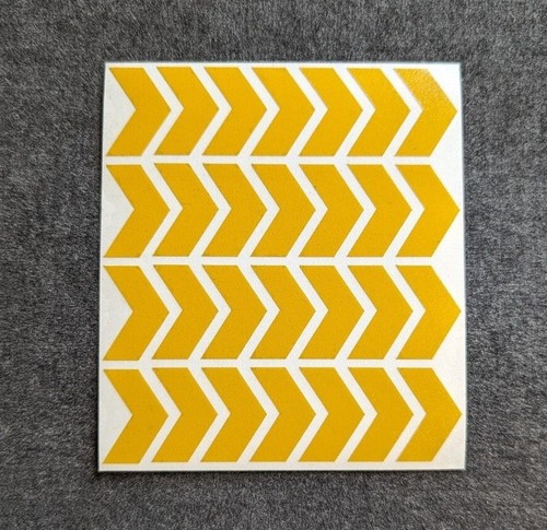 A6 REFLECTIVE CHEVRON STICKERS - CHOOSE YOUR COLOUR - Picture 6 of 10