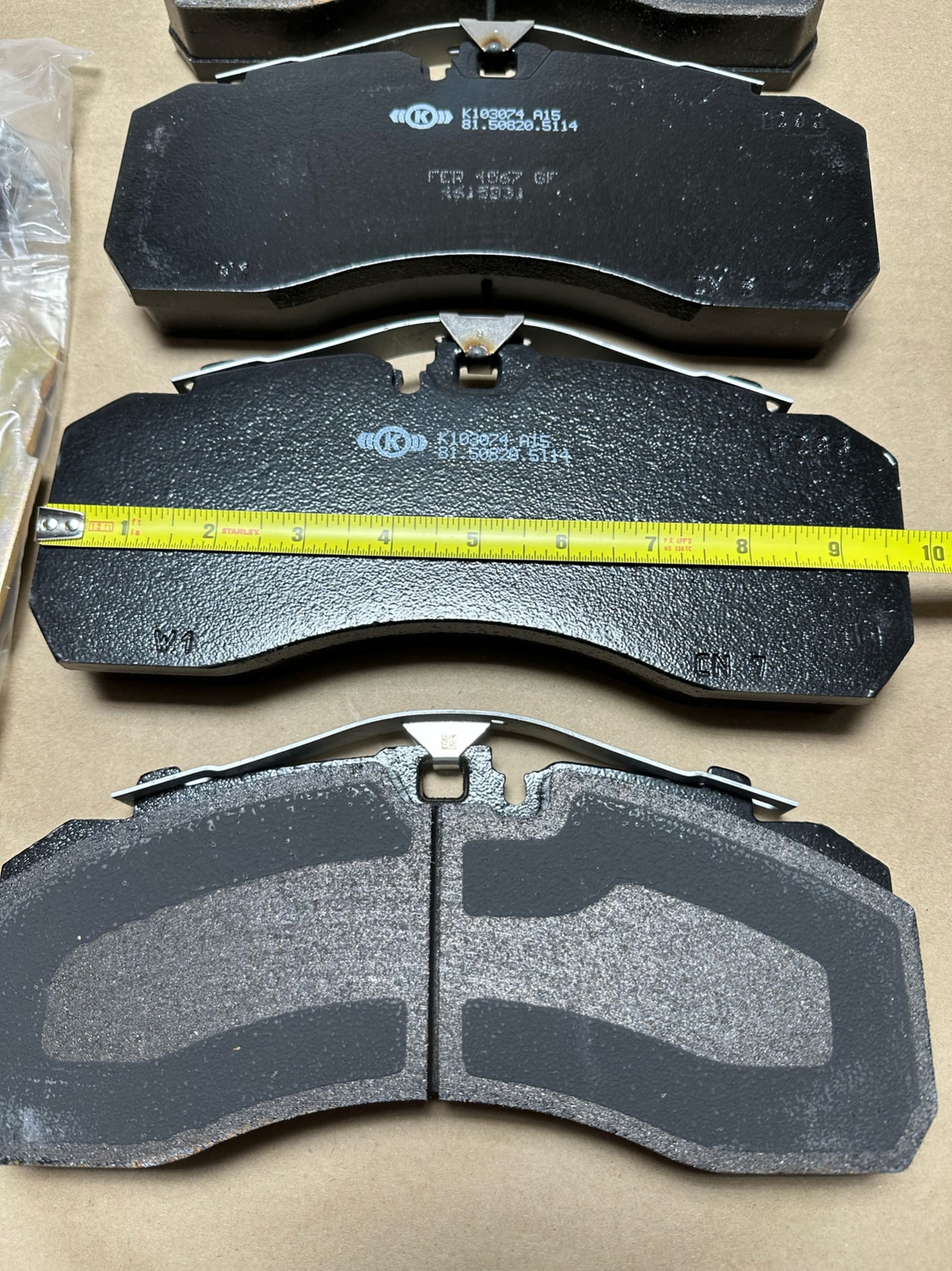 Genuine OEM MAN Neoplan Air Disc Brake Pads Set Knorr-Bremse SN7 