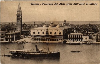 CPA VENEZIA Panorama del Molo preso dall'Isola S. Giorgio ITALIEN (522735)