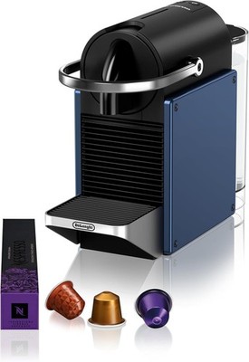 NESPRESSO DE LONGHI Pixie Blau Original Kapselmaschine EN127.BL