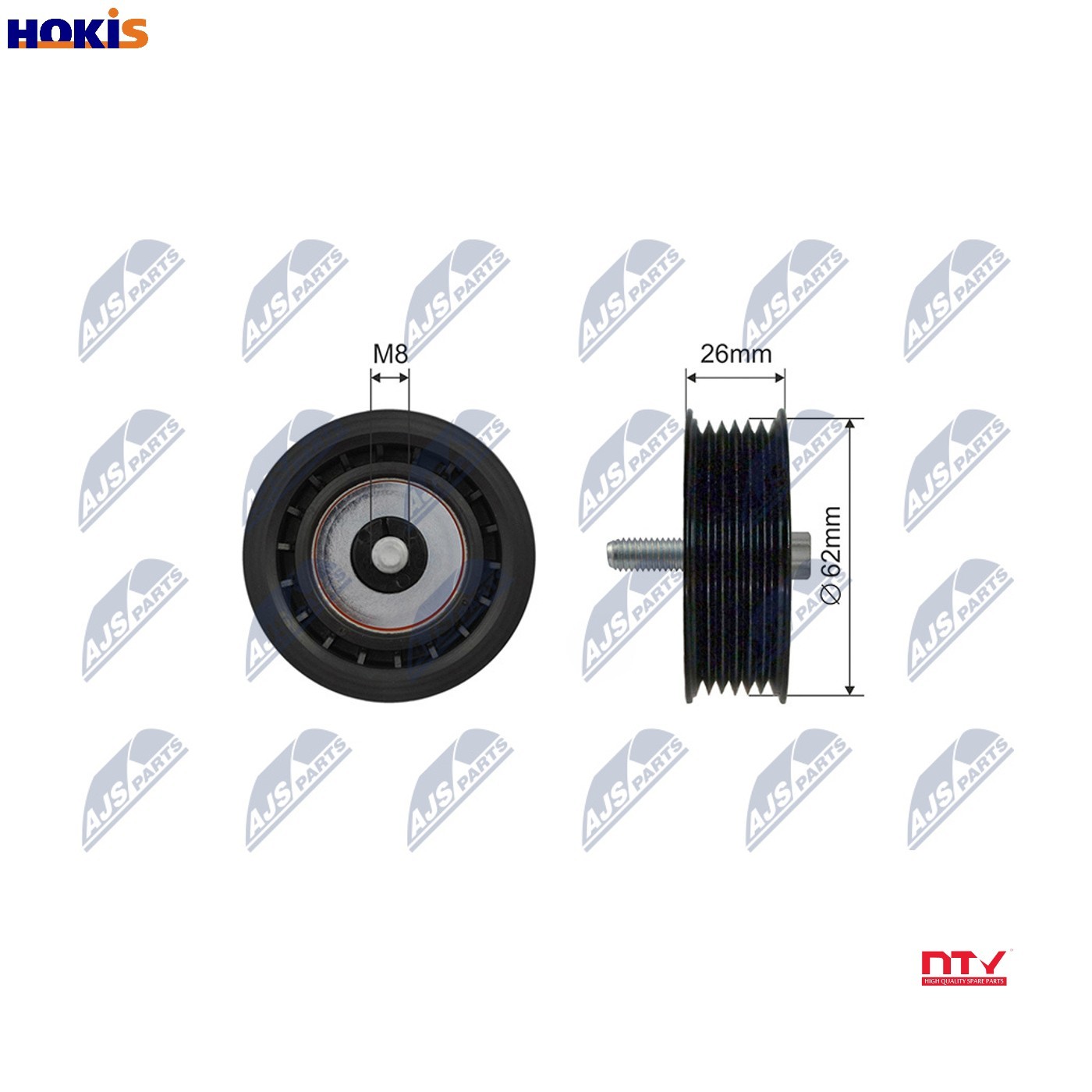 ✅Fits NTY RNK-ME-024 PULLEY IDLER V-BELT ⭐UK Seller⭐ - Image 10