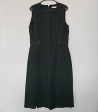 Tory Burch Womens 12 Rent The Runway Dress Green Sleeveless Fitted Twill Pencil